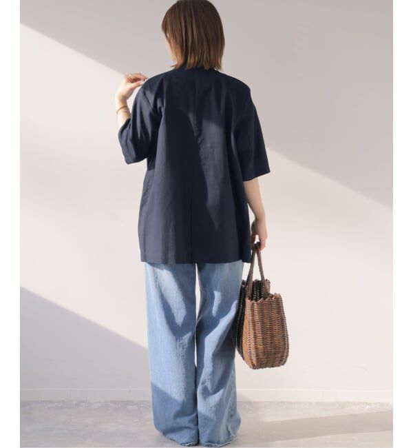 JOURNAL STANDARD relume「［手洗い可］リネンコットンハーフスリーブジャケット」|その他|