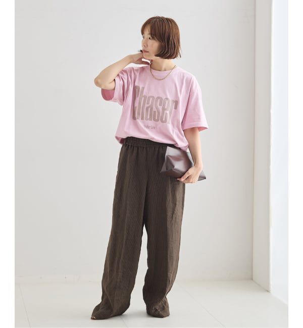 journal standard L'essage「【Chaser~】ピグメントTシャツ」|Tシャツ・カットソー|