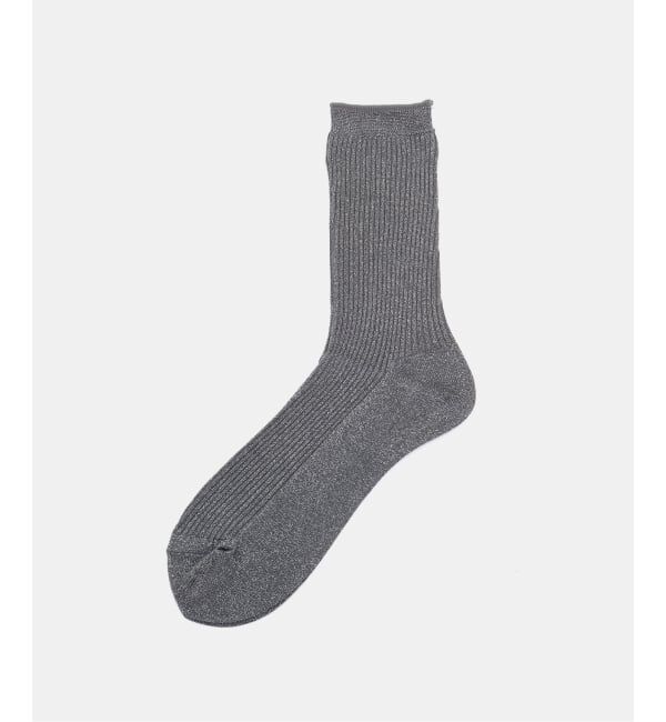  「LETALON ZERO MANA LAME socks」|ソックス|グレー