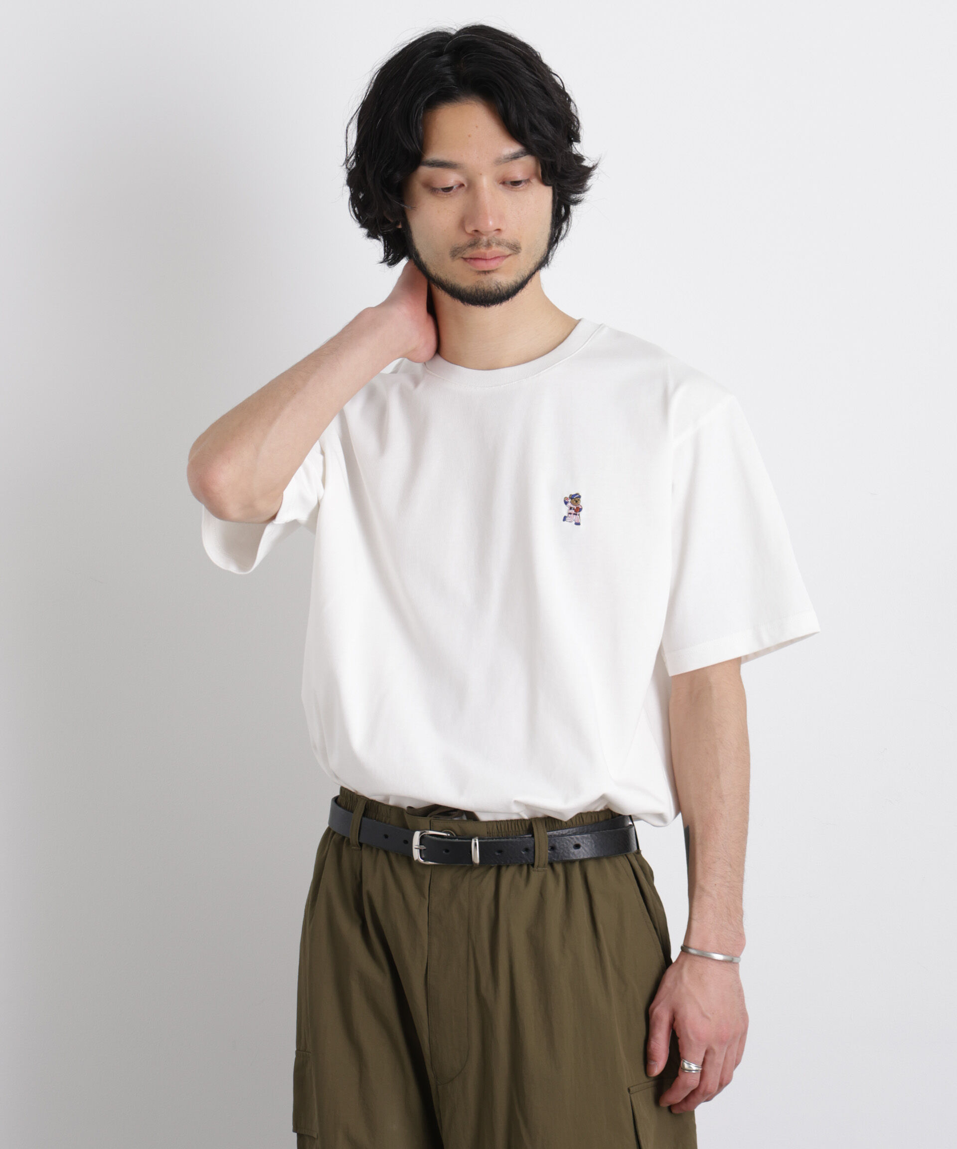 NANO universe「ナノベア Tシャツ 半袖 ベースボール」|Tシャツ・カットソー|