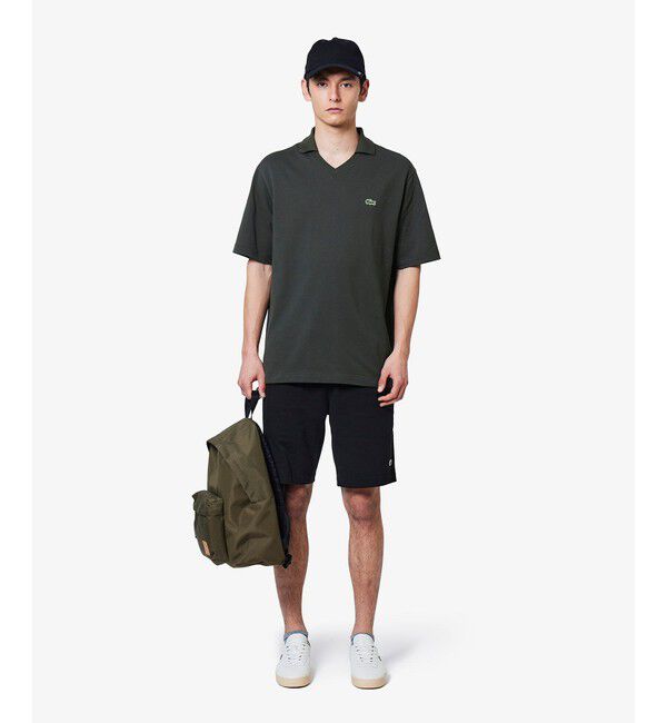 LACOSTE「L.12.12アレンジ スキッパーネックポロシャツ」|ポロシャツ|
