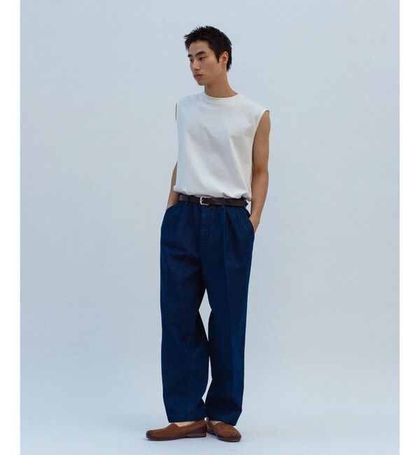 ADAM ET ROPE'「ワイド イージー デニムパンツ / ADAM ET ROPE' JEANS -GRID-」|デニム|