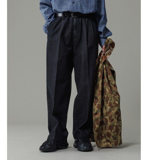 ADAM ET ROPE'「ワイド イージー デニムパンツ / ADAM ET ROPE' JEANS -GRID-」|デニム|