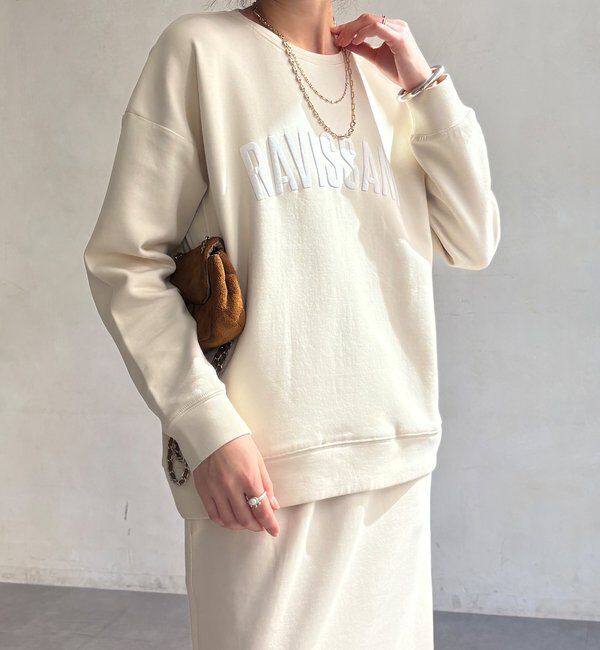  「【WEB限定/セットアップ可能】ストレッチダブルフェイスロゴプルオーバー」|Tシャツ・カットソー|オフホワイト