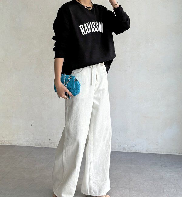  「【WEB限定/セットアップ可能】ストレッチダブルフェイスロゴプルオーバー」|Tシャツ・カットソー|