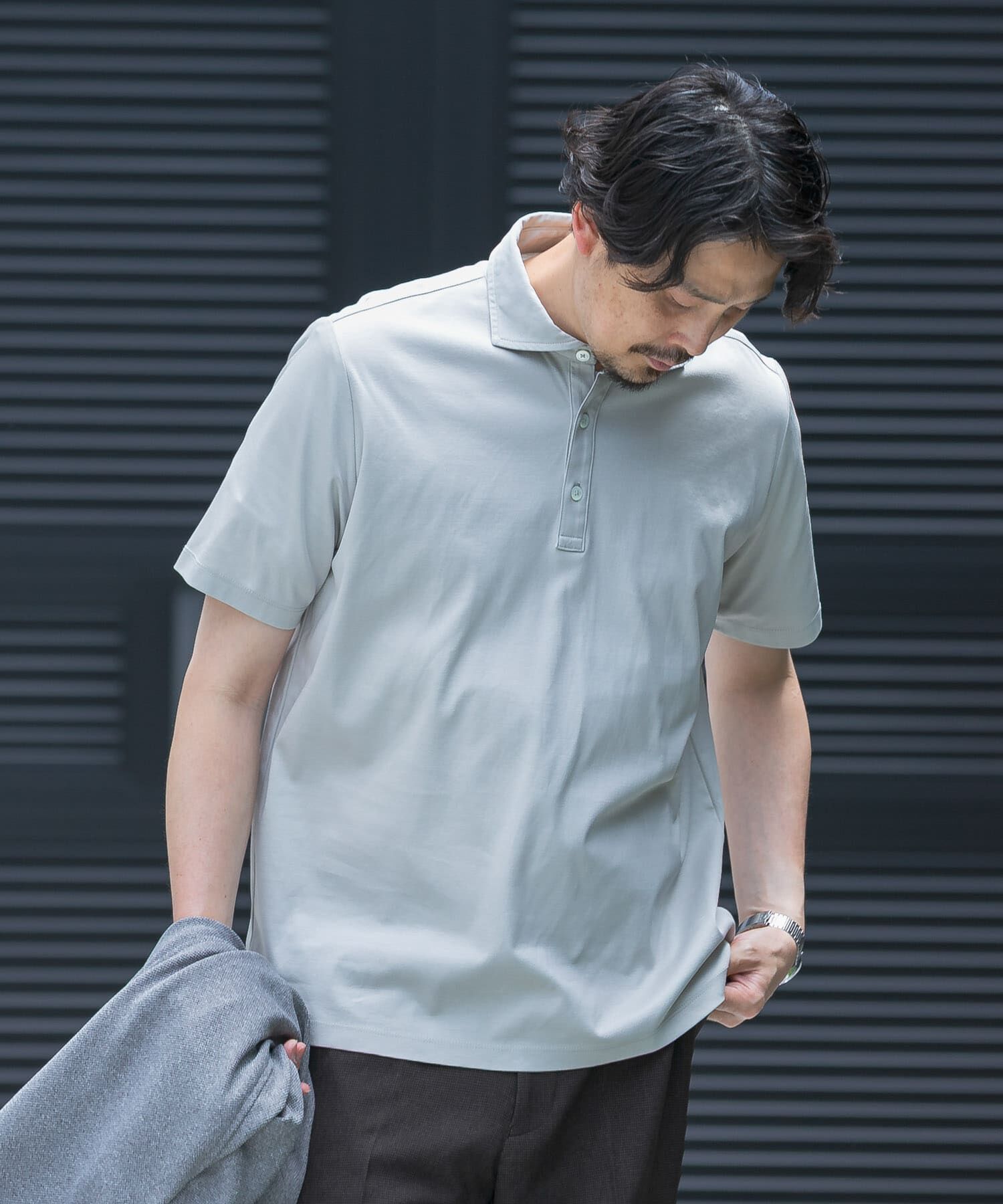 URBAN RESEARCH DOORS「LIFE STYLE TAILOR　『UR TECH』サマシェア ドレスポロ」|シャツ・ブラウス|
