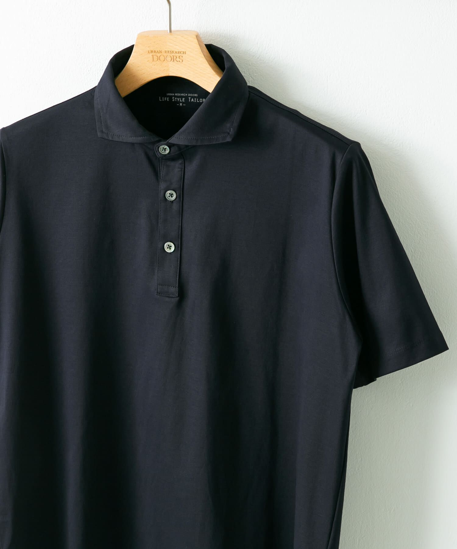 URBAN RESEARCH DOORS「LIFE STYLE TAILOR　『UR TECH』サマシェア ドレスポロ」|シャツ・ブラウス|ネイビー