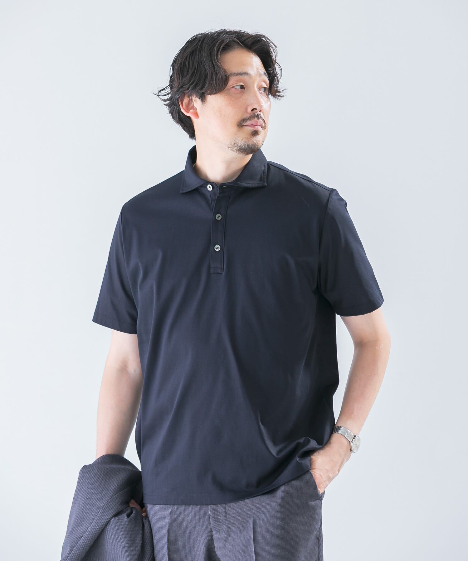 URBAN RESEARCH DOORS「LIFE STYLE TAILOR　『UR TECH』サマシェア ドレスポロ」|シャツ・ブラウス|