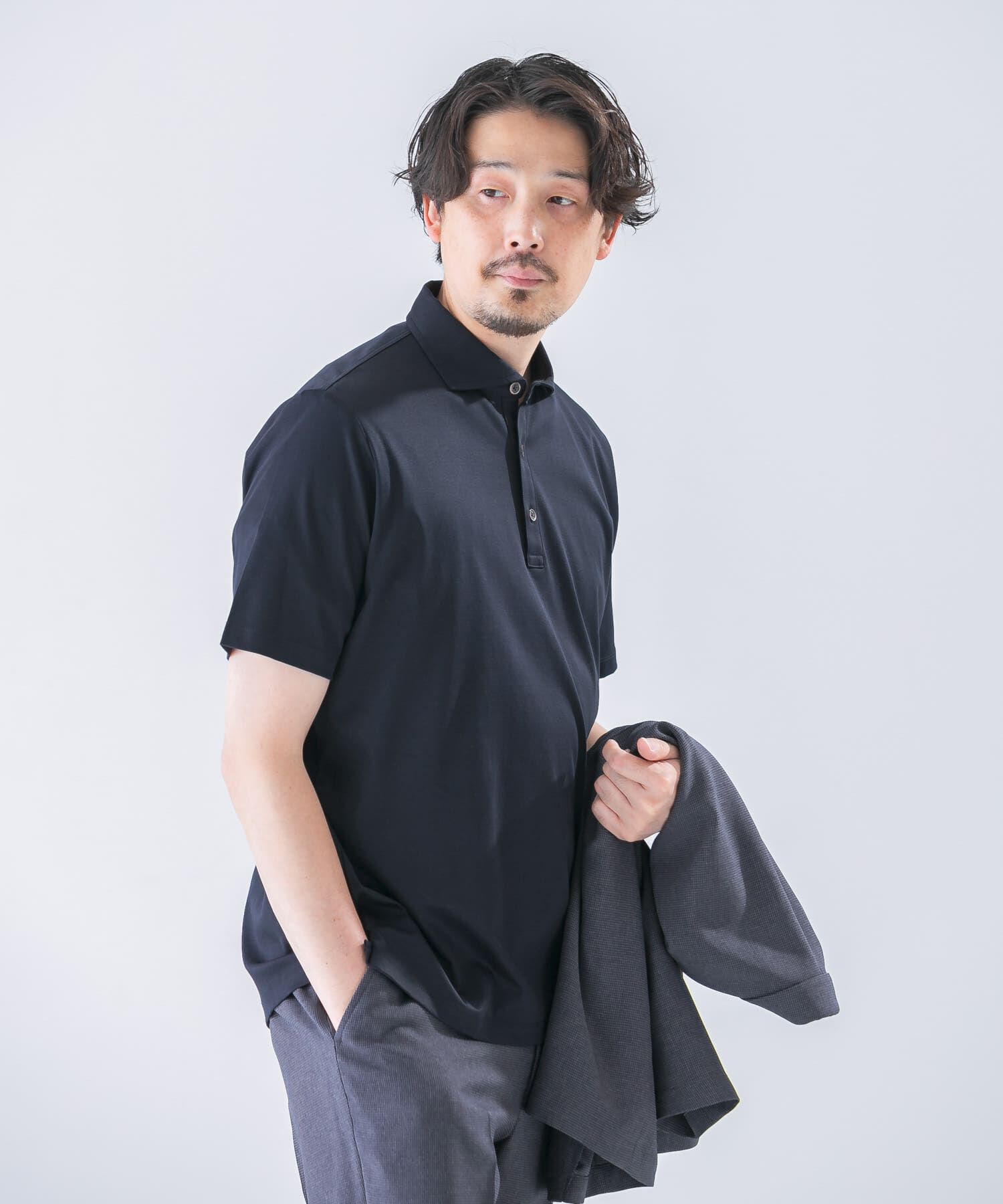 URBAN RESEARCH DOORS「LIFE STYLE TAILOR　『UR TECH』サマシェア ドレスポロ」|シャツ・ブラウス|