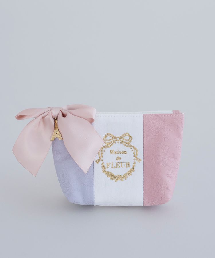 Maison de FLEUR「トリコロールポーチ」|ポーチ|