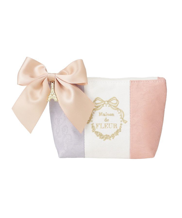Maison de FLEUR「トリコロールポーチ」|ポーチ|