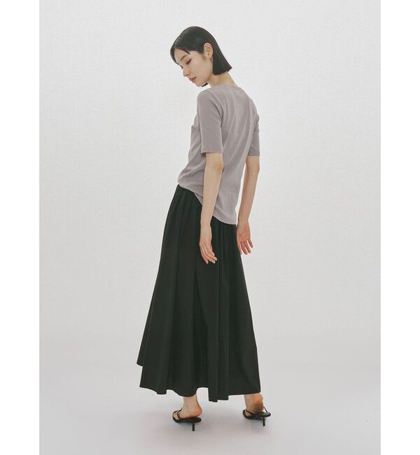 MIDIUMISOLID「MIDIUMISOLID for Ladies リブヘンリーネックプルオーバー」|Tシャツ・カットソー|