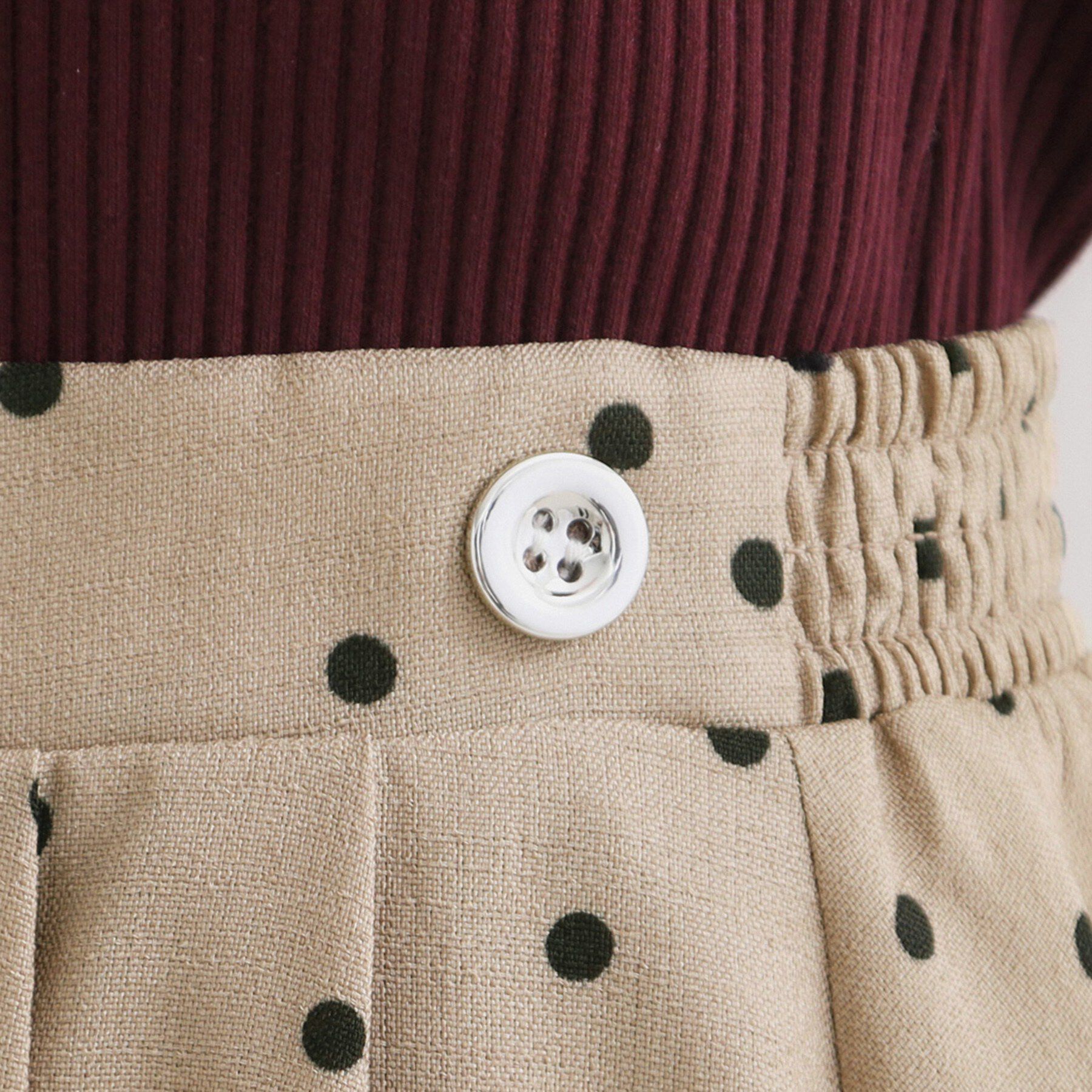 Couture broach「リネンライクドットスカート」|スカート|