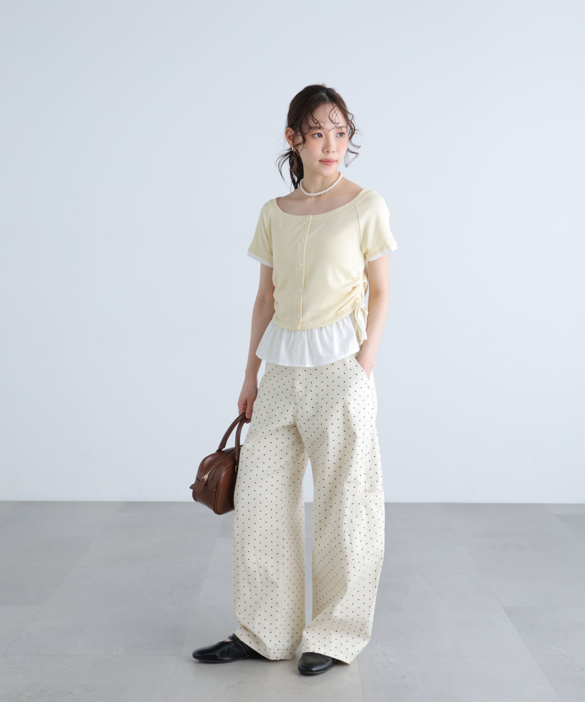  「サイドポケットコクーンデニムパンツ」|その他|