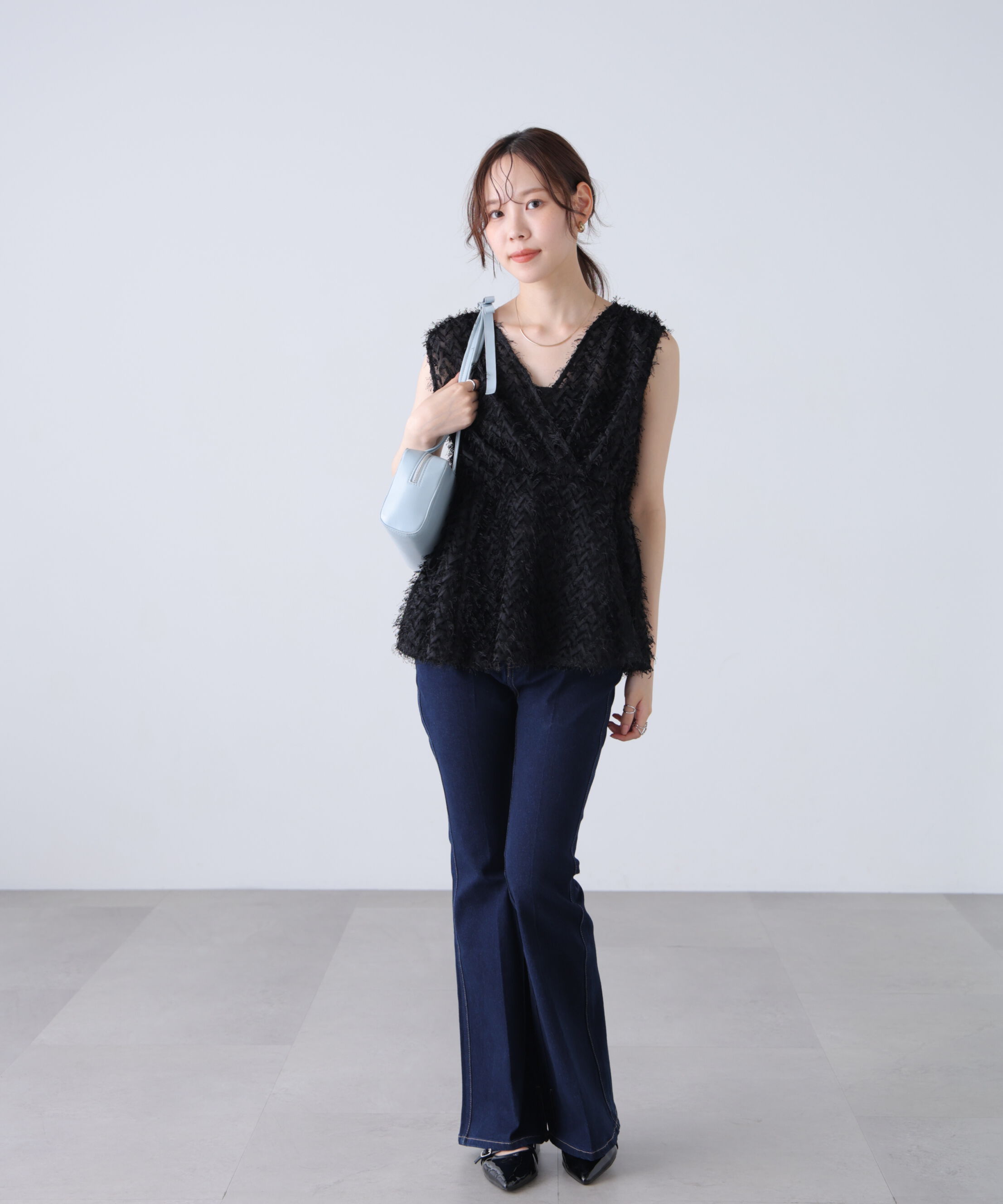  「＜MFM＞カットジャガードカシュクールブラウス」|シャツ・ブラウス|
