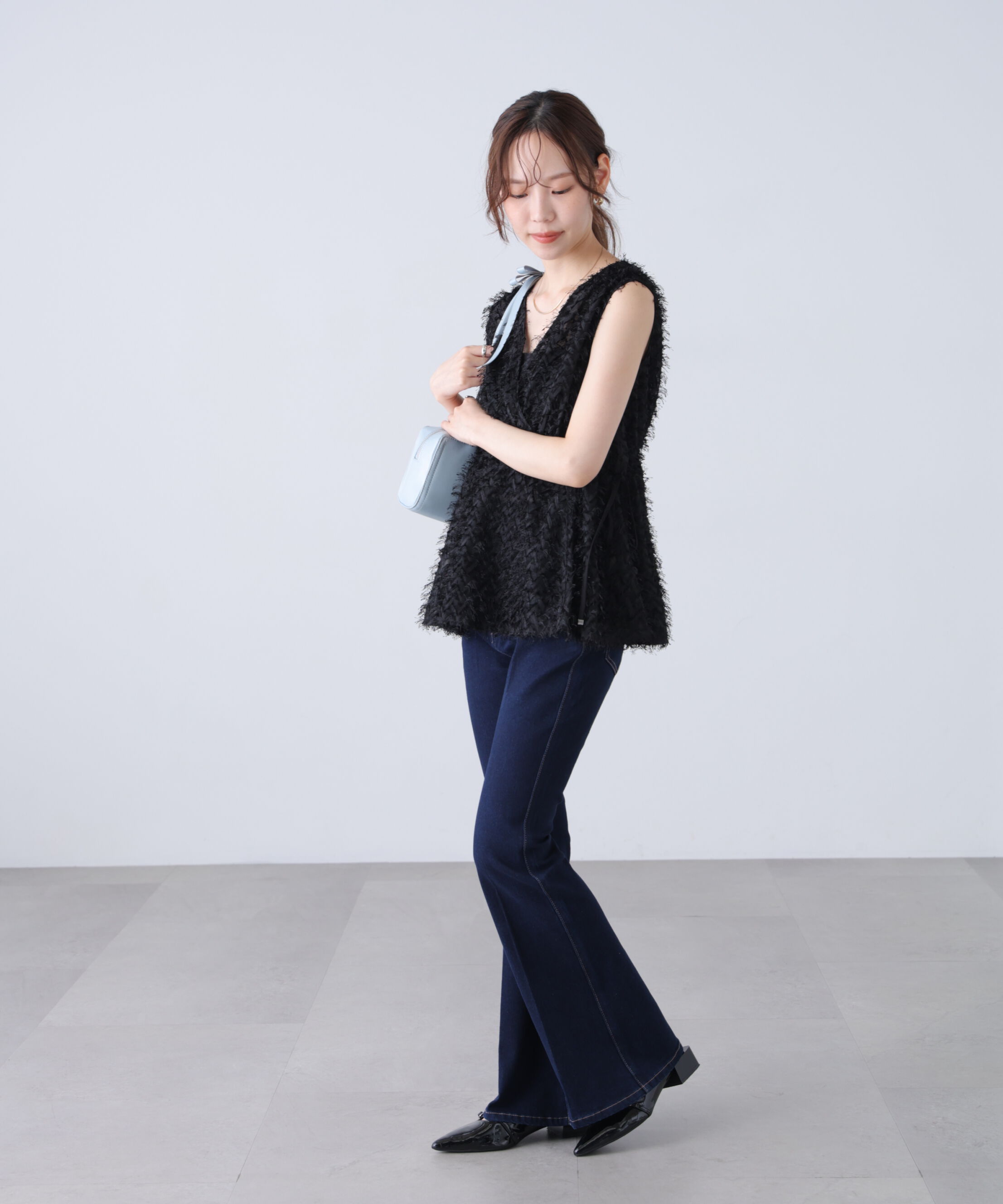  「＜MFM＞カットジャガードカシュクールブラウス」|シャツ・ブラウス|