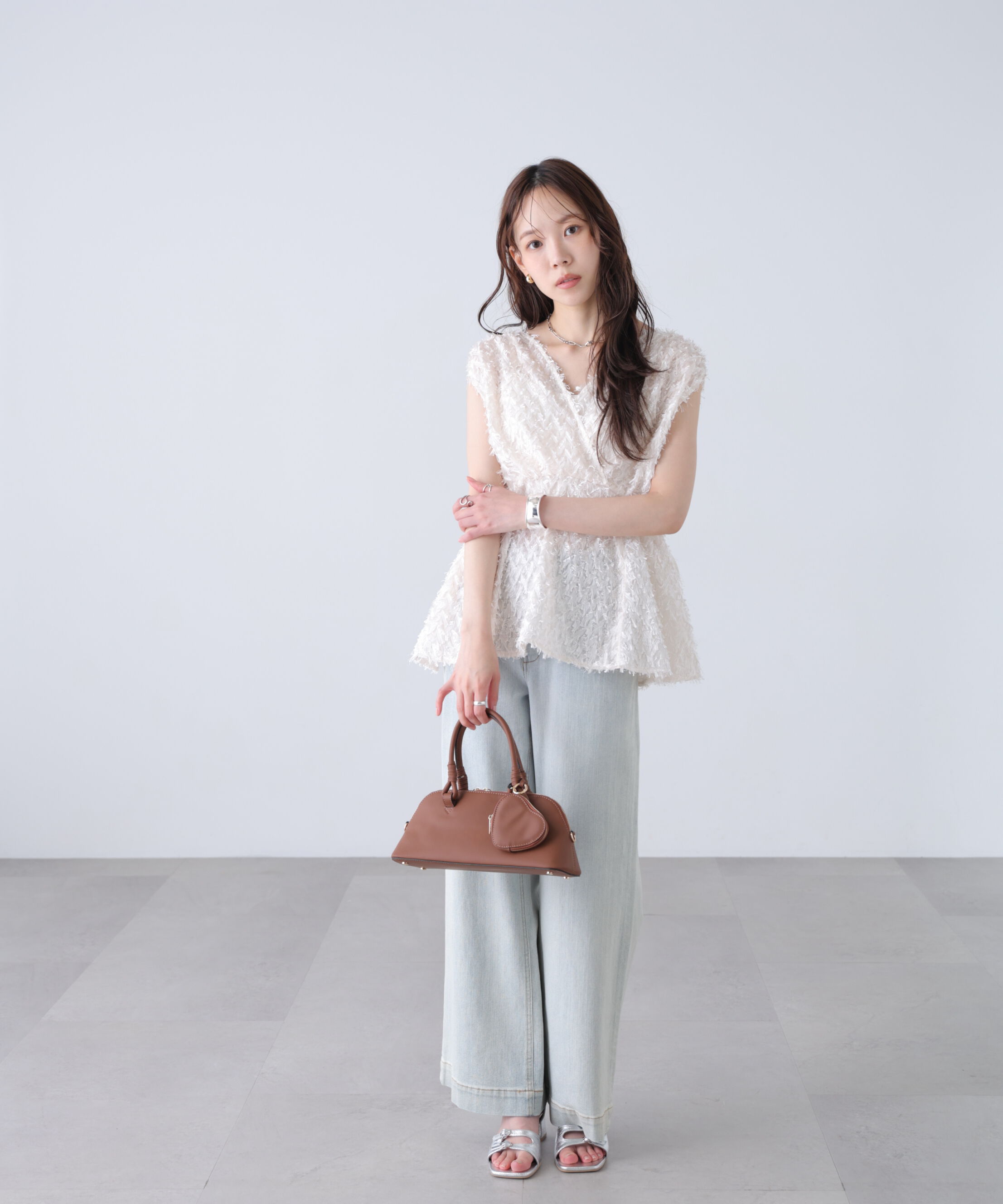 「＜MFM＞カットジャガードカシュクールブラウス」|シャツ・ブラウス|