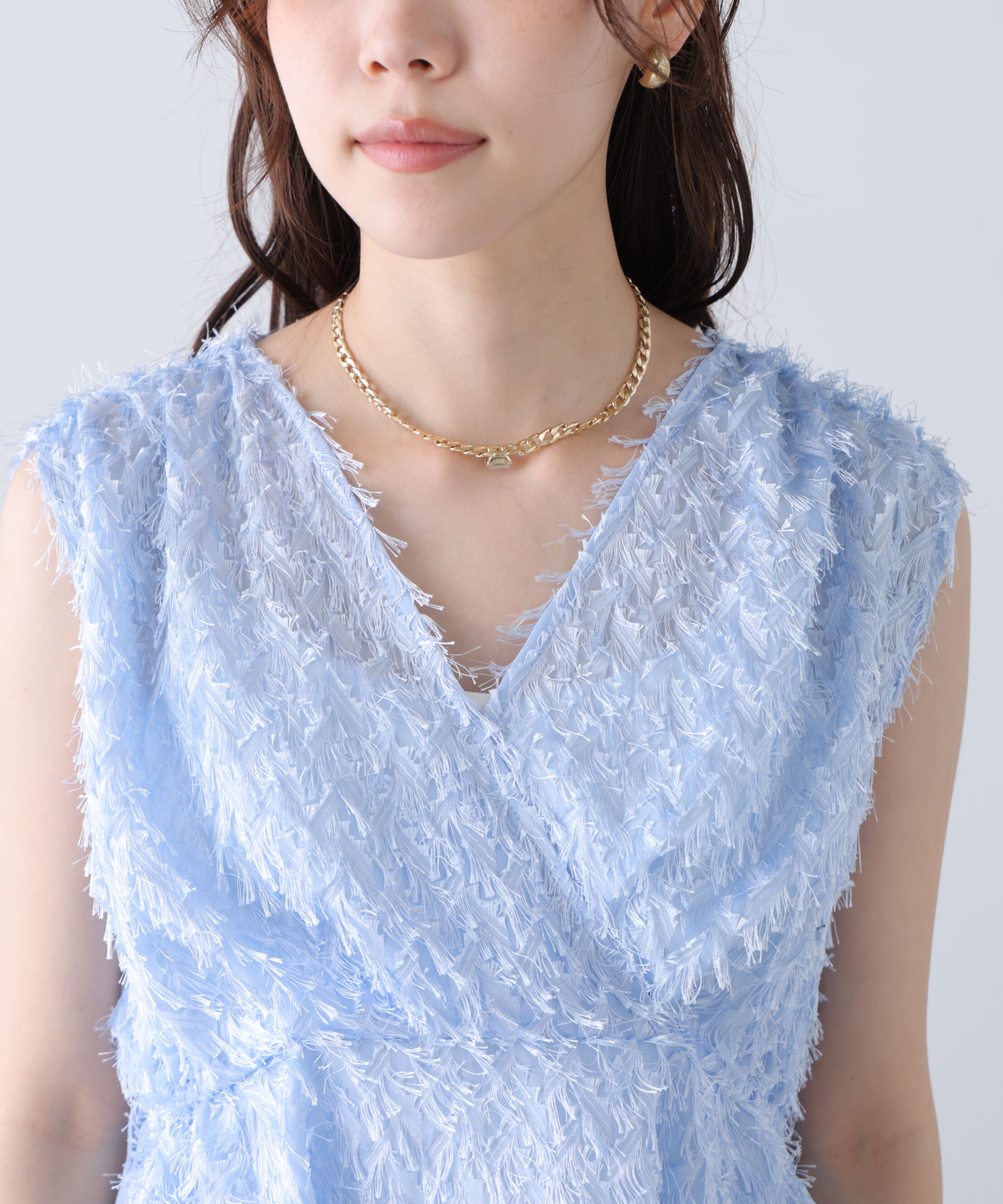  「＜MFM＞カットジャガードカシュクールブラウス」|シャツ・ブラウス|