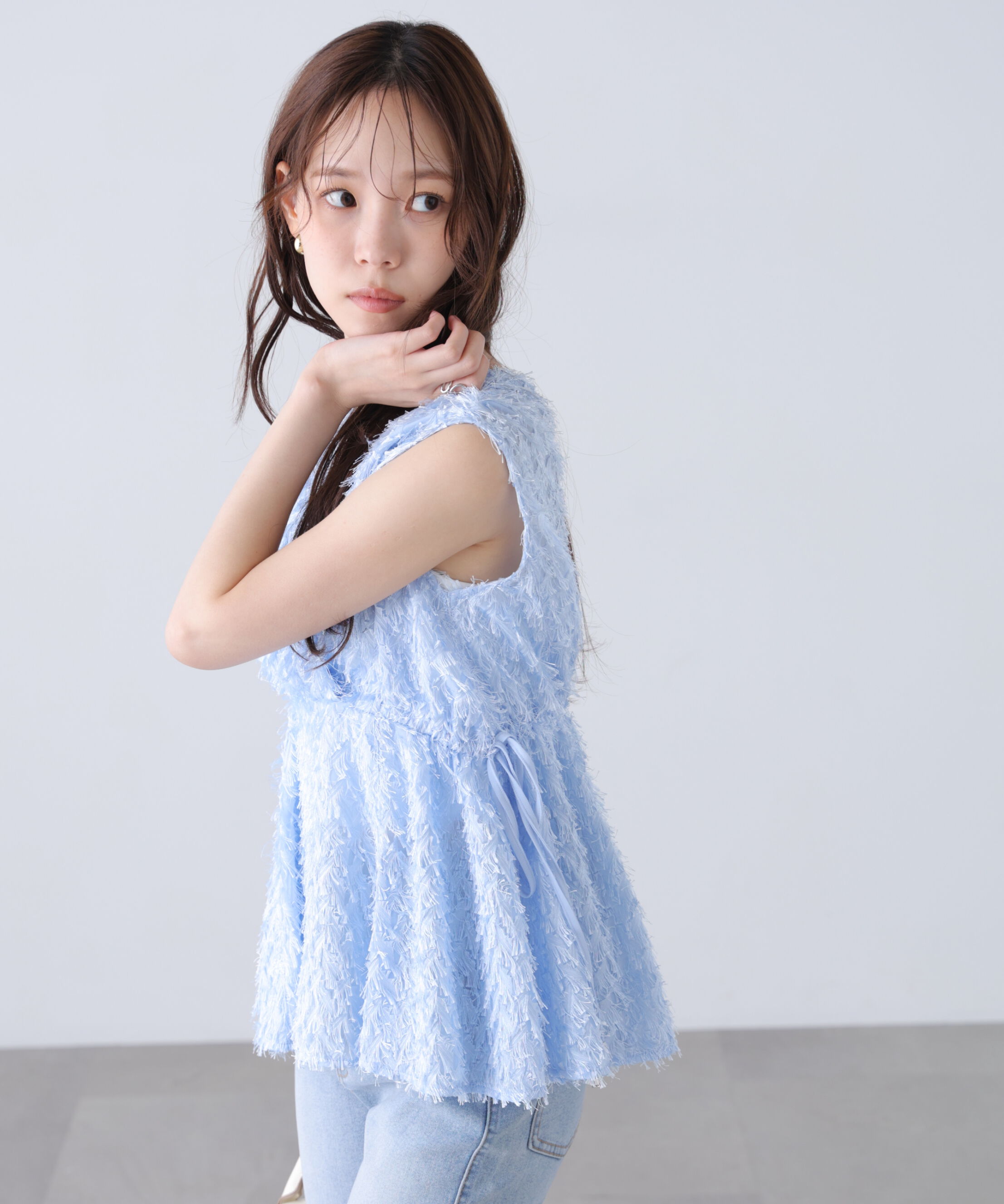  「＜MFM＞カットジャガードカシュクールブラウス」|シャツ・ブラウス|