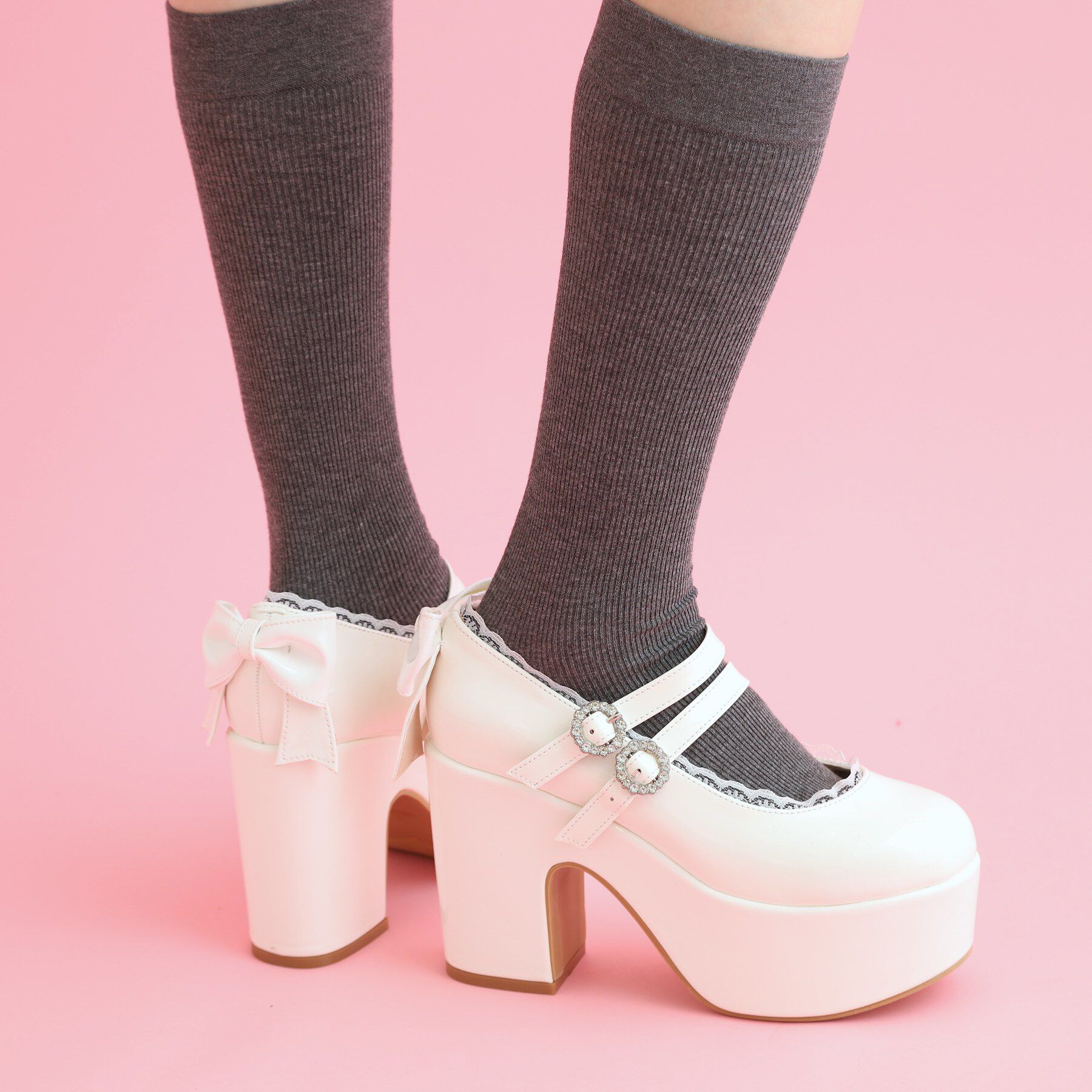 csT&P「厚底バックリボンパンプス」|パンプス|