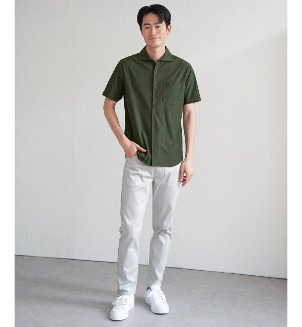 IKKA LOUNGE「【吸水速乾／イージーケア】アーバンドライ フルオープンポロシャツ」|Tシャツ・カットソー|