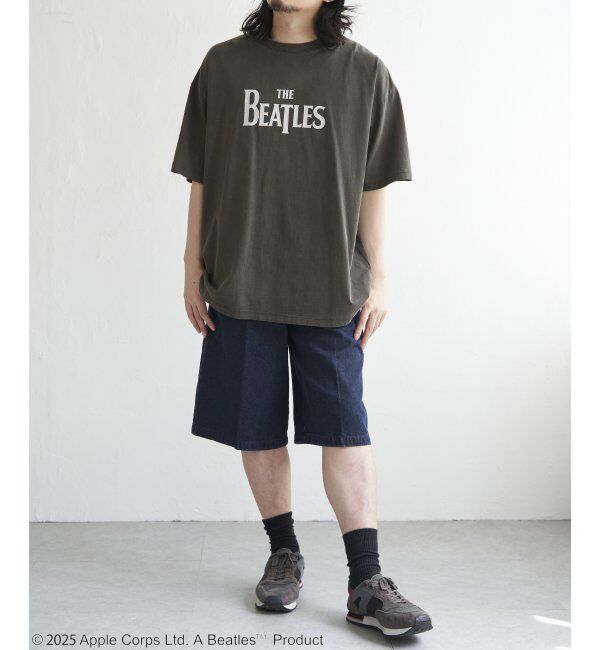 VENCE share style「THE BEATLES ザ ビートルズ ロゴピグメントTシャツ」|Tシャツ・カットソー|