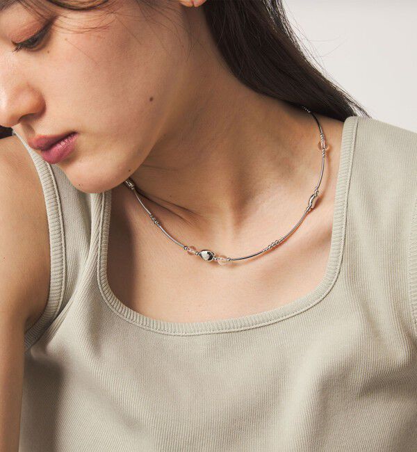 UNITED ARROWS green label relaxing「ミックス チョーカー ネックレス」|ネックレス|SILVER