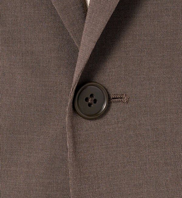 UNITED ARROWS green label relaxing「A+ ポリエステル ピンヘッド 2B スタンダード 2P セットアップジャケット -ウォッシャブル・ストレッチ・撥」|テーラードジャケット|