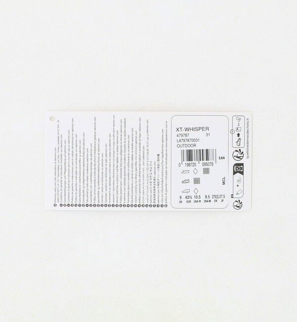 BEAUTY&YOUTH UNITED ARROWS「【国内EXCLUSIVE】＜Salomon＞XT-WHISPER スニーカー」|スニーカー|