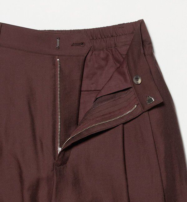 BEAUTY&YOUTH UNITED ARROWS「セルロースナイロン ツイル タック ワイドパンツ ウォッシャブル」|その他|