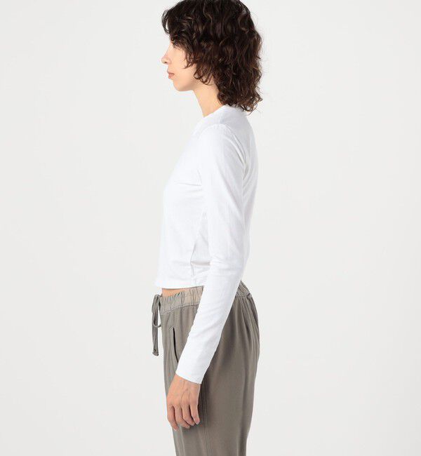 JAMES PERSE「コットンポリエステル クロップドTシャツ WMTP3925」|Tシャツ・カットソー|