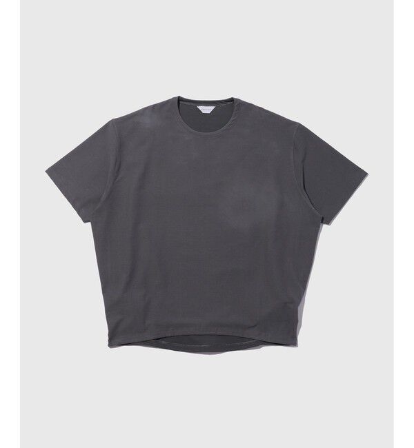 ADAM ET ROPE'「接触冷感【MINUS】オーバーサイズTシャツ/ストレッチ」|Tシャツ・カットソー|チャコール(06)