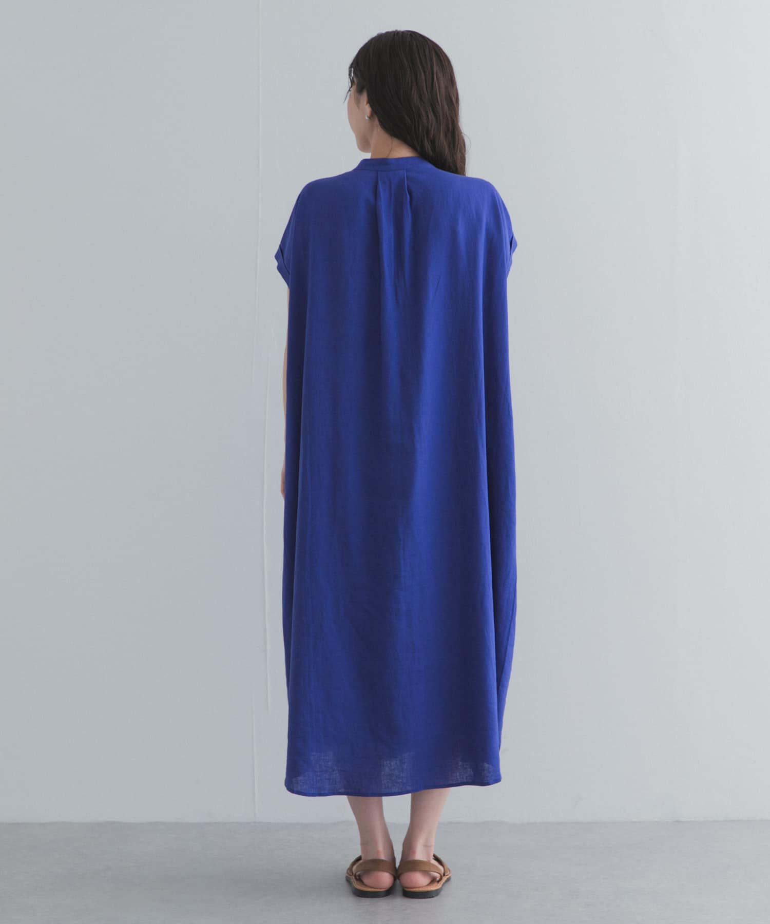 URBAN RESEARCH DOORS「リネンレーヨンスキッパーフレンチワンピース」|ワンピース|