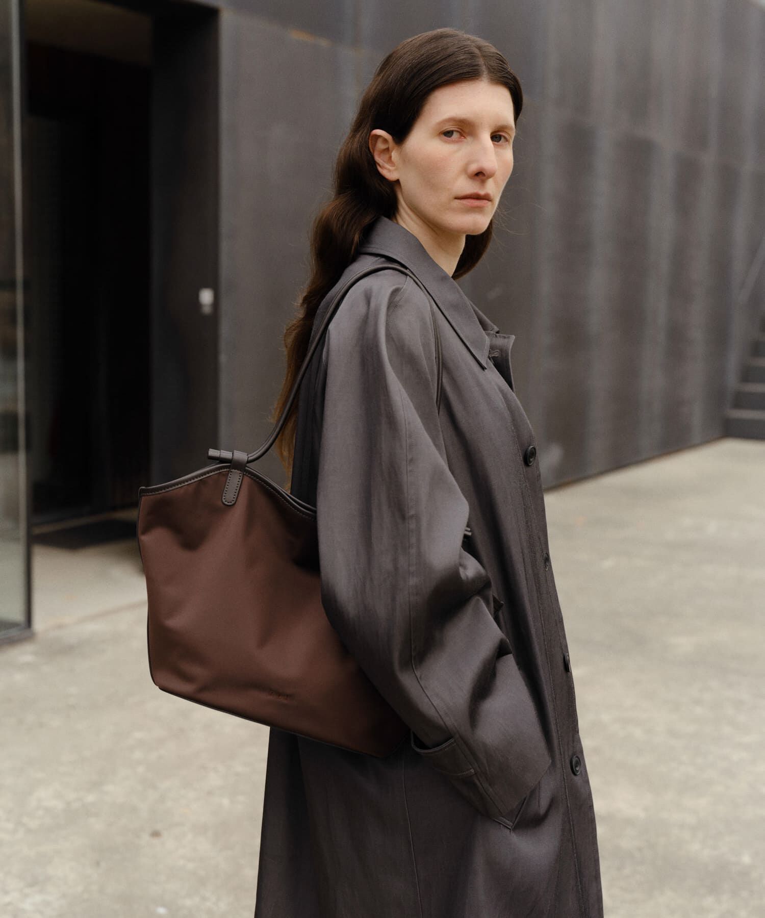 RODE SKO「ROH Seoul　LIEN NYLON」|トートバッグ|ブラウン