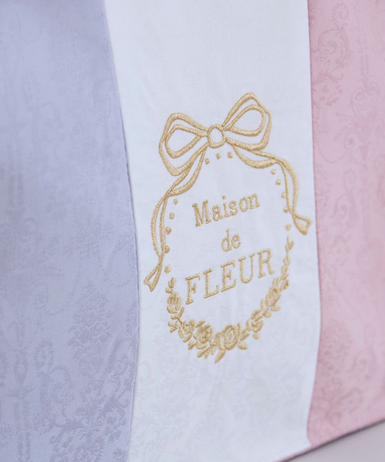 Maison de FLEUR「トリコロールフリルハンドルトートバッグ」|トートバッグ|