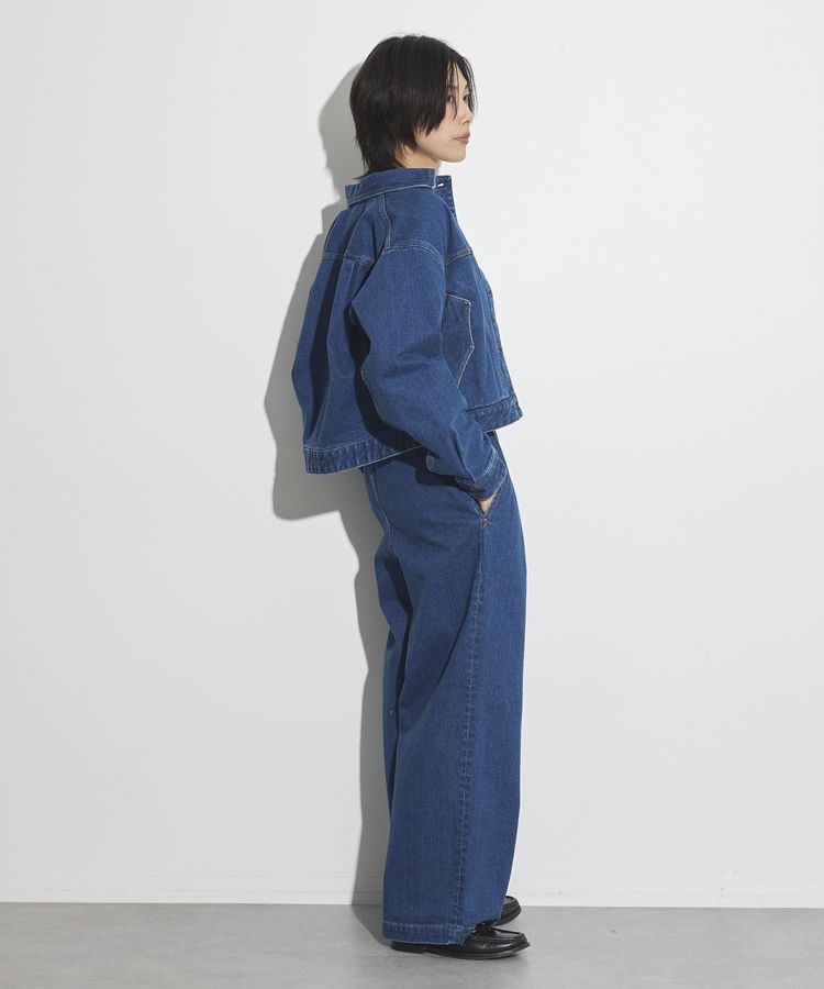 GARAGE OF GOOD CLOTHING「【lelill&times;GOGC】ワイドタックデニムパンツ」|デニム|