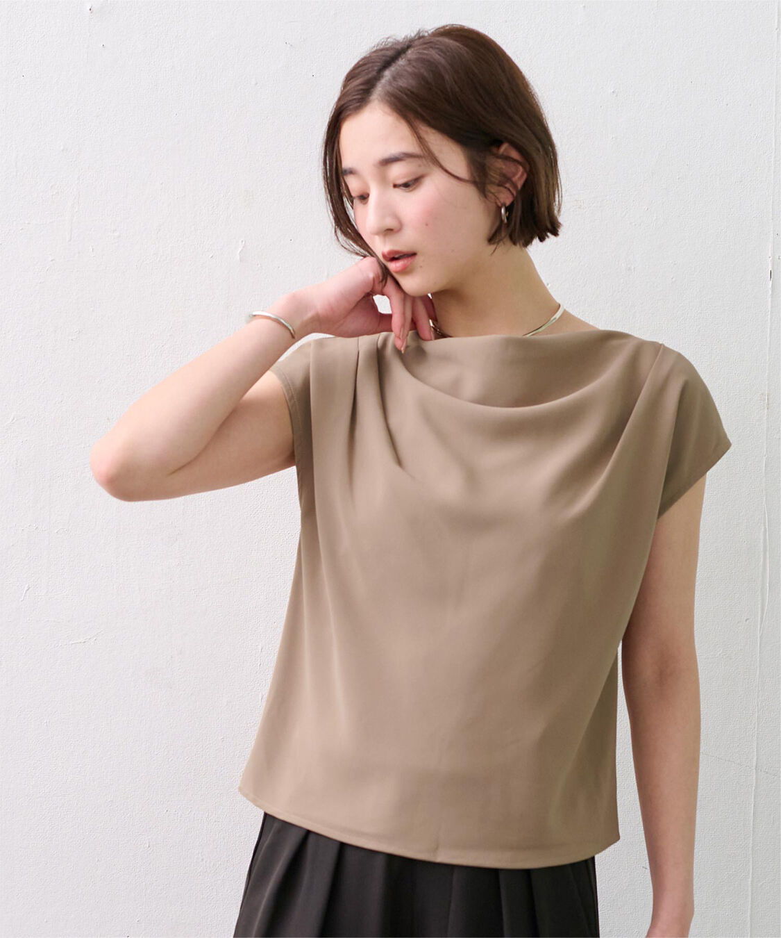 ur's「ショルダータックドレーププルオーバー」|Tシャツ・カットソー|