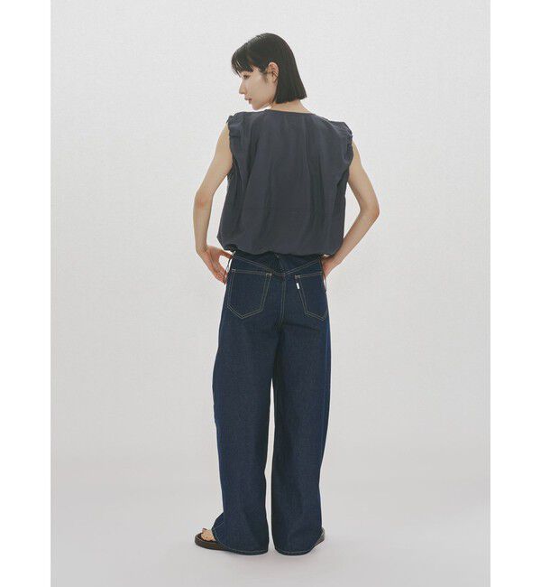 MIDIUMISOLID「MIDIUMISOLID for Ladies バレルレッグワイドデニム」|デニム|