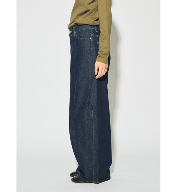 MIDIUMISOLID「MIDIUMISOLID for Ladies バレルレッグワイドデニム」|デニム|