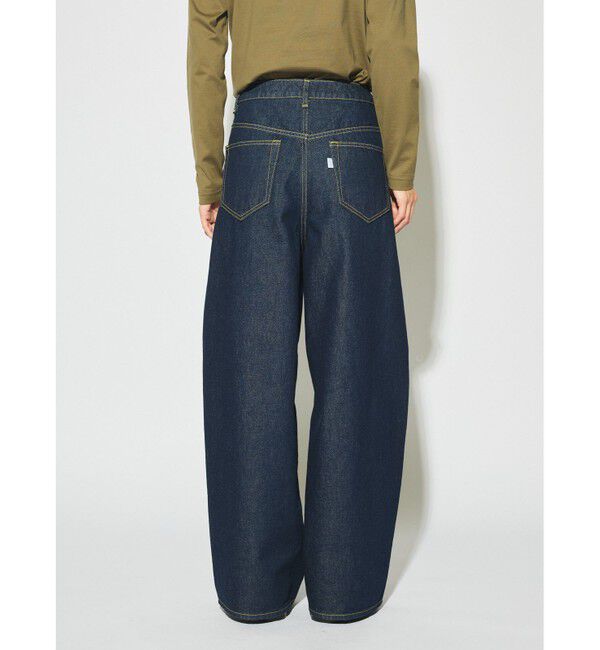 MIDIUMISOLID「MIDIUMISOLID for Ladies バレルレッグワイドデニム」|デニム|
