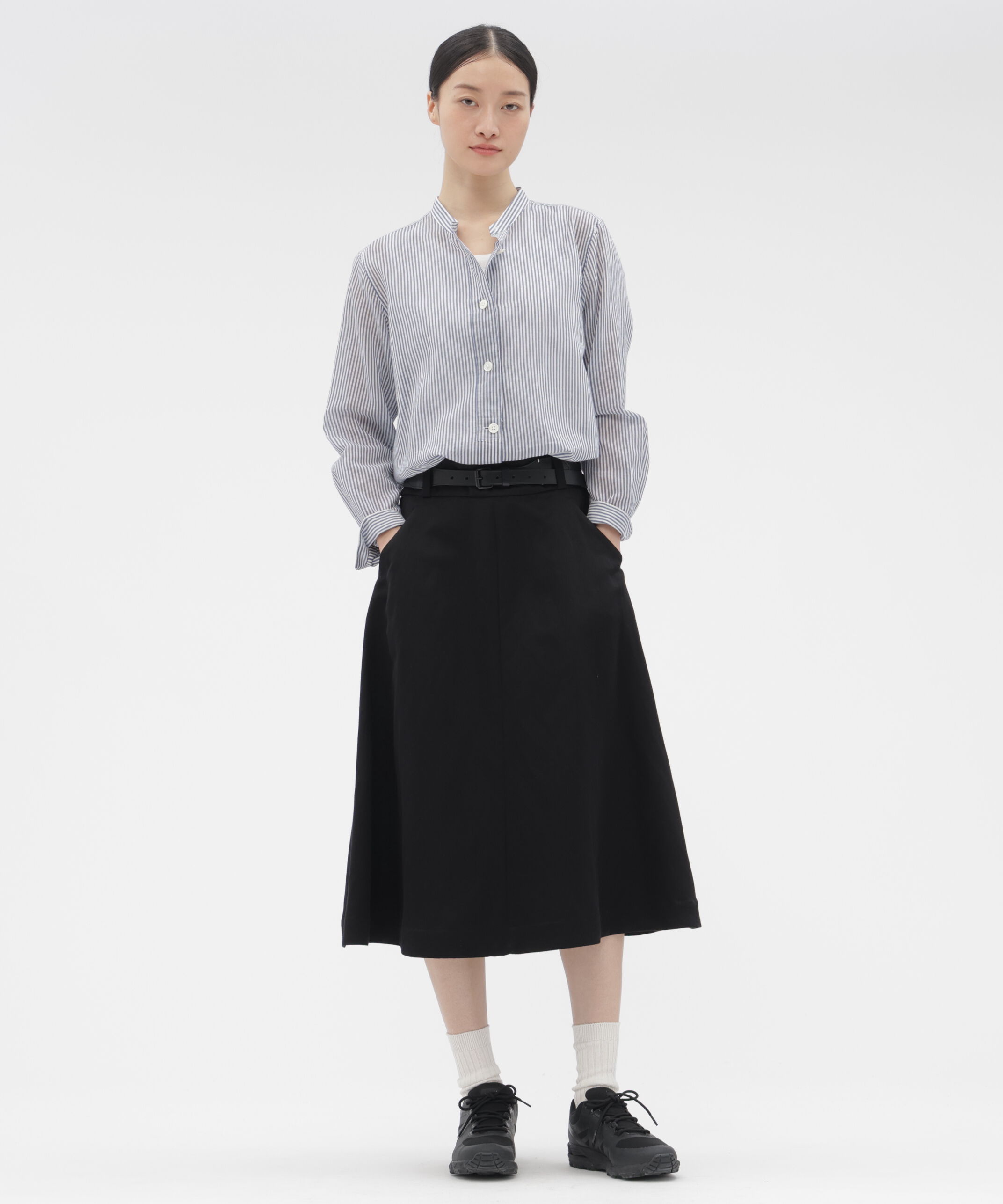  「COTTON SILK STRIPE SHIRT」|シャツ・ブラウス|