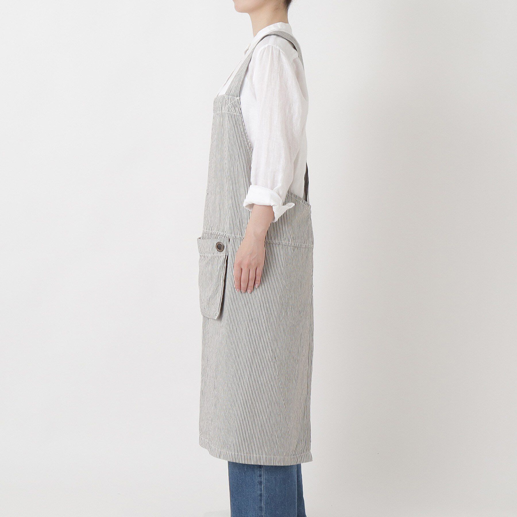 212 KITCHEN STORE「OPAｘタイプパッカブルエプロン ヒッコリー26 ＜212Kオリジナル＞」|食器・キッチングッズ|
