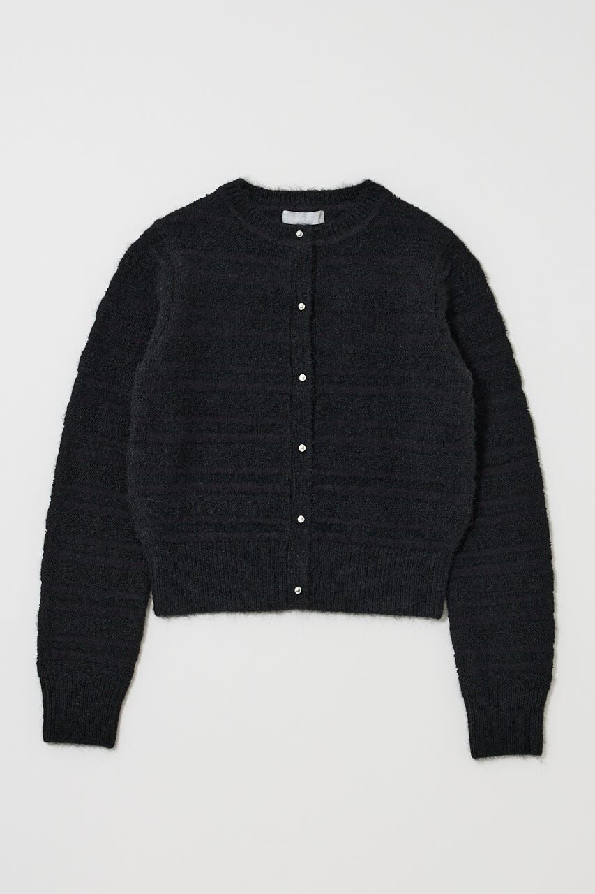MOUSSY「SHADOW STRIPE KNIT カーディガン」|ニット・セーター|