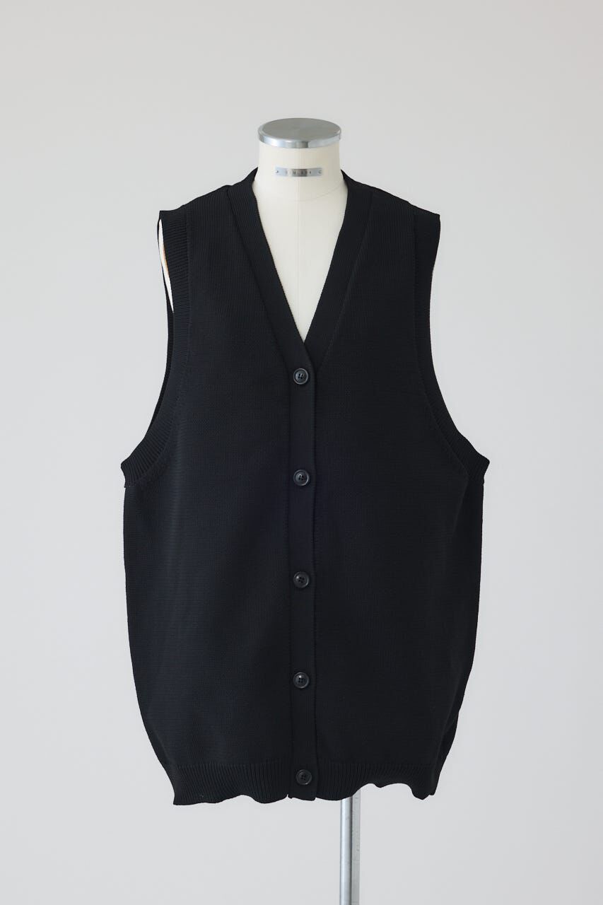 RIM.ARK 「Belt set long knit vest」|ダウンベスト・ベスト|
