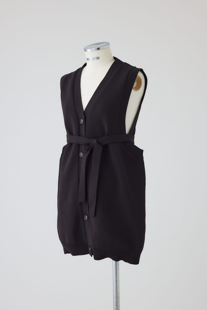 RIM.ARK 「Belt set long knit vest」|ダウンベスト・ベスト|