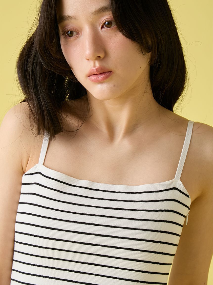 LILY BROWN「【WEB限定00サイズ】ニットビスチェドッキングワンピース」|ワンピース|