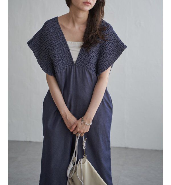 VENCE share style「デニムシャーリングオールインワン」|オールインワン|