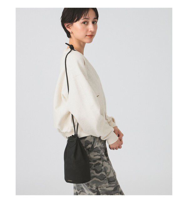 Ray BEAMS 「【WEB限定】 Hashibami / スエード ボンサック ポシェット」|ハンドバッグ|