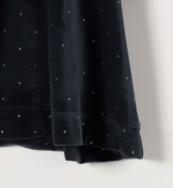 SHIPS any「《予約》SHIPS any:〈洗濯機可能〉ポリエステルベロア ラメ ドット ワイド カットソー」|Tシャツ・カットソー|