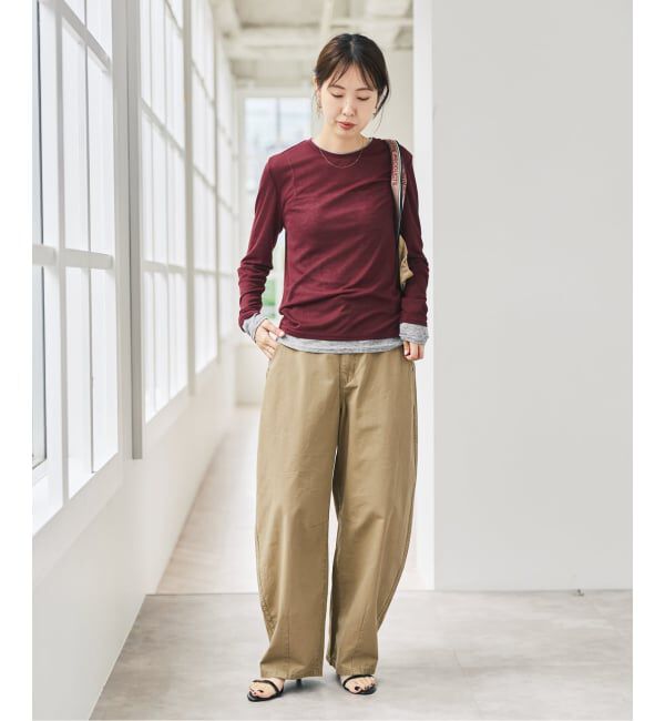 Spick and Span「《新色有り / 追加予約》シアーリブレイヤードプルオーバー」|Tシャツ・カットソー|